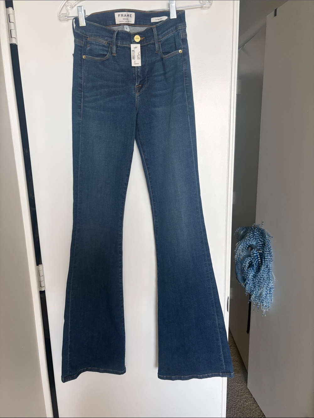 Frame Denim Blue Flare Jeans for Women